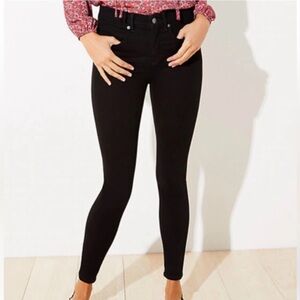 LOFT Made and Loved Black Denim Leggings Jeans Pants Size 4 - 27